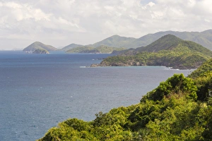 St John Prints: US, USVI, St Thomas. North shore St Thomas vista