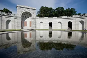 Reflecting Prints: US, VA, Arlington. Women in Military Service for America Memorial at Arlington National Cemetary