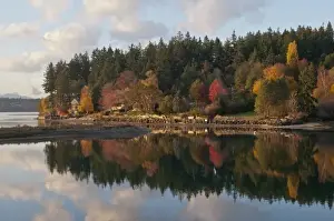 Spit Prints: US, WA, Bainbridge Island. Fletcher Bay is a natural inlet on the west side of Bainbridge