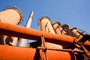 Images Dated 18th October 2009: USA, Alabama, Birmingham. Sloss Furnaces National Historic Landmark, late 19th to