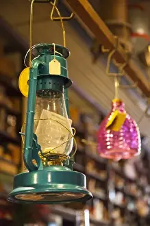 Images Dated 16th October 2009: USA, Alabama, Huntsville. Harrison Brothers Hardware store, est. 1879, old lantern