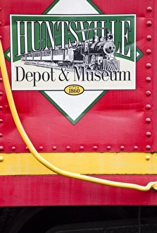 USA, Alabama, Huntsville. Huntsville Depot Museum, exterior