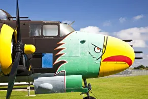 Images Dated 23rd October 2009: USA, Alabama, Mobile. Battleship Memorial Park, World War 2 era B-25 bomber