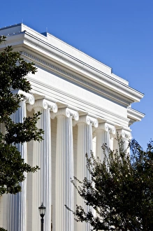 Images Dated 20th October 2009: USA, Alabama, Montgomery. Alabama State Capitol, b. 1851, columns