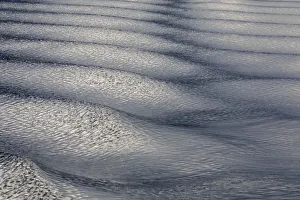 Silver Prints: USA, Alaska, Chatham Strait. Boat wake in rippled water