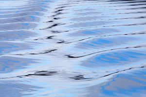 Wake Prints: USA, Alaska, Endicott Arm. Boat wake patterns