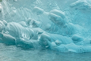 USA, Alaska, Endicott Arm. Detail of iceberg shapes