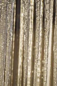 Images Dated 3rd March 2017: USA, Alaska, Fairbanks. Sun reflects on icicles