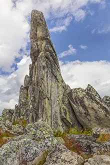 USA, Alaska, Finger Rock. Tor outcropping of rock
