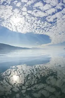 Freshwater Bay Prints: USA, Alaska, Freshwater Bay. Clouds reflected in water