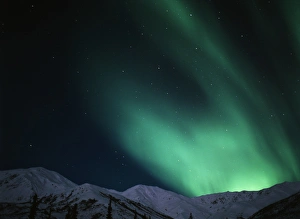 Mystery Prints: USA, Alaska, Gates Of The Arctic National Park And Preserve, Aurora borealis over