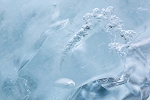 Images Dated 18th July 2012: USA, Alaska, Glacier Bay National Park. Detail of ice on McBride Glacier. Credit as