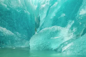 Images Dated 1st June 2023: USA, Alaska, Glacier Bay National Park. Icebergs from McBride Glacier