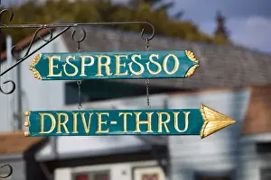 USA-ALASKA-KENAI PENINSULA-HOMER: Homer Detail / Espresso Drive Through