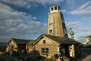 Building Structure Prints: USA, ALASKA, KENAI PENINSULA, HOMER: Homer Spit / Salty Dawg Saloon