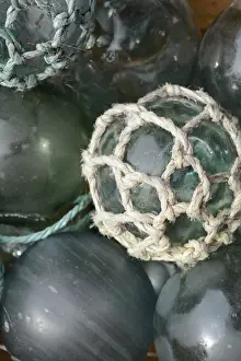 Images Dated 21st August 2015: USA, Alaska, Ketchikan, antique Japanese glass fishing floats