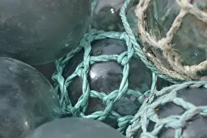Images Dated 21st August 2015: USA, Alaska, Ketchikan, antique Japanese glass fishing floats