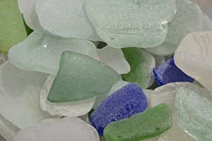 Ketchikan Prints: USA, Alaska, Ketchikan, beach glass