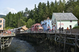 USA, Alaska, Ketchikan, Creek Street