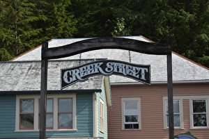 Ketchikan Prints: USA, Alaska, Ketchikan, Creek Street