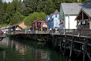 Savanah Stewart Prints: USA, Alaska, Ketchikan, downtown Creek Street