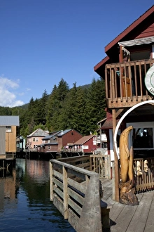 USA, Alaska, Ketchikan, downtown Creek Street