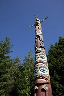 Images Dated 22nd August 2010: USA, Alaska, Ketchikan, Saxman Totem Park