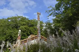 Images Dated 19th August 2015: USA, Alaska, Ketchikan, Totem Bight State Historical Park