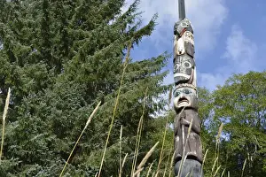 USA, Alaska, Ketchikan, Totem Bight State Historical Park