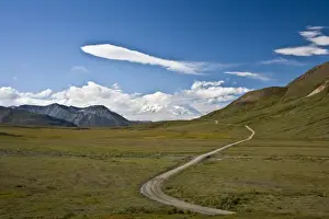 High Way Prints: USA. Alaska. Lenticular cloud over Mt McKinley in the Alaska Range at Denali NP