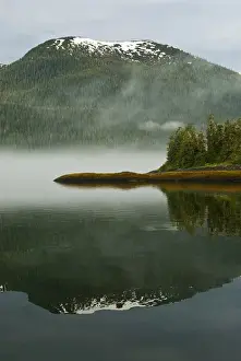 Images Dated 15th July 2007: USA, Alaska. Morning fog on lake
