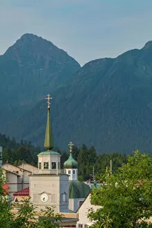 USA, North America, Alaska Gallery: USA, Alaska, Sitka. St. Michaels Russian Orthodox Cathedral in town