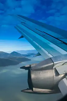 Se Alaska Prints: USA-ALASKA-Southeast Alaska-INSIDE PASSAGE: Aerial View of Inside Passage Landscape