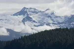 Images Dated 17th July 2007: USA, Alaska, Tongass National Forest, Glacier covered mountain peaks on Baranof Island