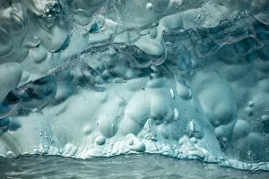 Images Dated 28th October 2018: USA, Alaska, Tracy Arm-Fords Terror Wilderness, Close-up of deep blue-green iceberg