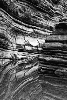 Images Dated 24th June 2020: USA, Arizona. Black and White image. Reflections in Matkatamiba Canyon