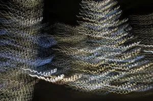 Images Dated 24th January 2021: USA, Arizona, Buckeye. Abstract of Christmas tree at night
