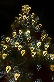 Images Dated 24th January 2021: USA, Arizona, Buckeye. Abstract motion of Christmas tree at night
