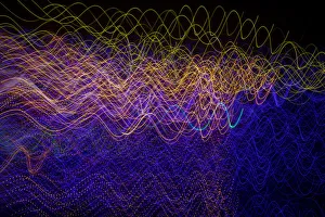 Images Dated 24th January 2021: USA, Arizona, Buckeye. Abstract of multicolored Christmas lights