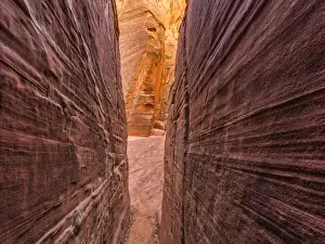 Sandstone Prints: USA, Arizona, Canyon X. Formations in eroded sandstone rock