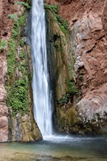 Oasis Prints: USA, Arizona. Deer Creek Falls, Grand Canyon National Park