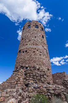 Grand Canyon Prints: USA, Arizona. Desert View Watchtower, on the south rim of Grand Canyon National Park