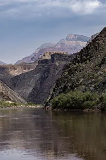 Vast Prints: USA, Arizona. Floating down the Colorado River surrounded by canyon walls