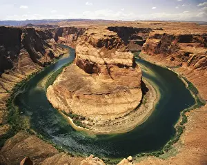 Images Dated 11th February 2013: Usa, Arizona, Glen Canyon National Recreation Area, Colorado River Curves at Horseshoe