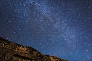USA, Arizona, Grand Canyon National Park. The Milky Way above rim of Marble Canyon