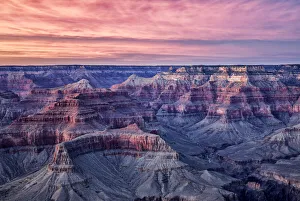 Images Dated 17th September 2019: USA, Arizona, Grand Canyon National Park, Dusk from Hopi Point