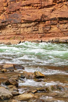 Marble Canyon Prints: USA, Arizona, Grand Canyon National Park. House Rock Rapid in Marble Canyon