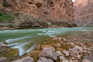 Images Dated 20th March 2023: USA, Arizona, Grand Canyon National Park. Fern Glen Rapid on Colorado River