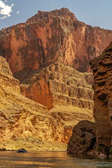 Rafting Prints: USA, Arizona, Grand Canyon National Park. Rafting on Colorado River