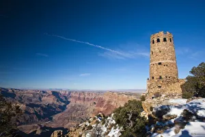 Images Dated 6th January 2009: USA, Arizona, Grand Canyon National Park. Desert view area, The Watchtower, National